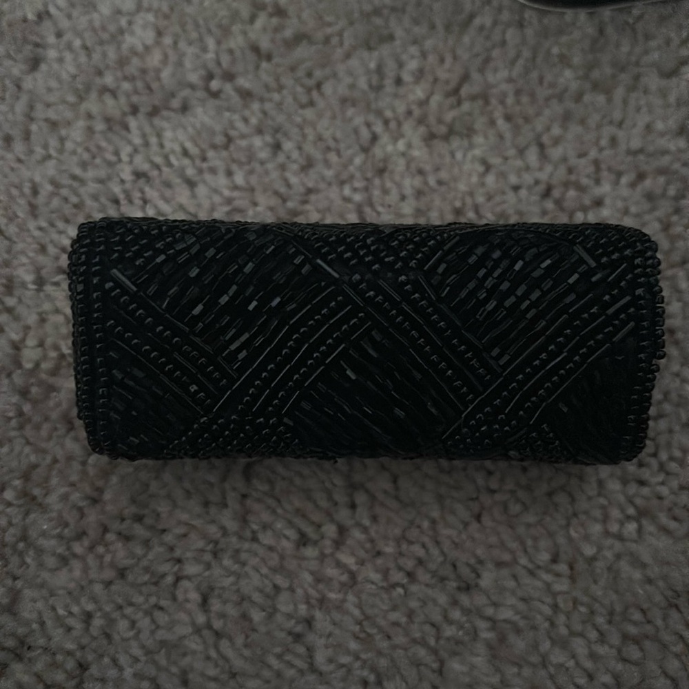 Lipstick case with mirror- Black sequence